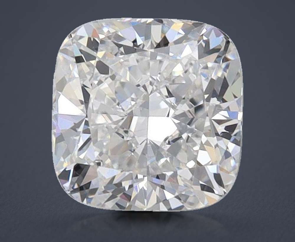 1.55ct E VVS2 Rare Carat Ideal Cut Cushion Lab Grown Diamond