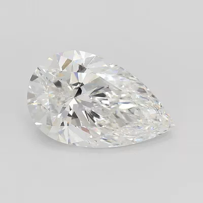 4.22ct E VS2 Rare Carat Ideal Cut Pear Lab Grown Diamond