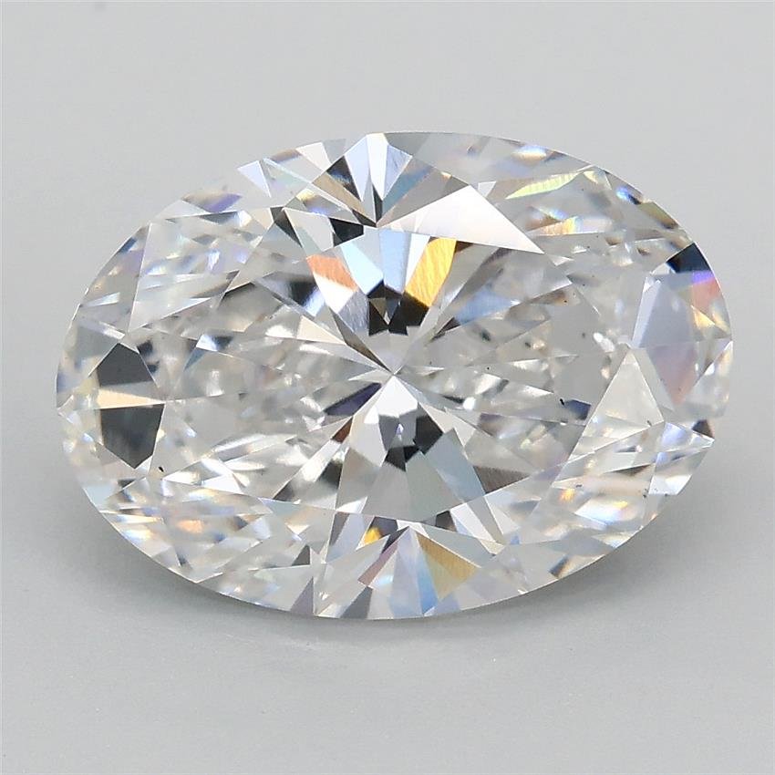 3.02ct D VS2 Rare Carat Ideal Cut Oval Lab Grown Diamond