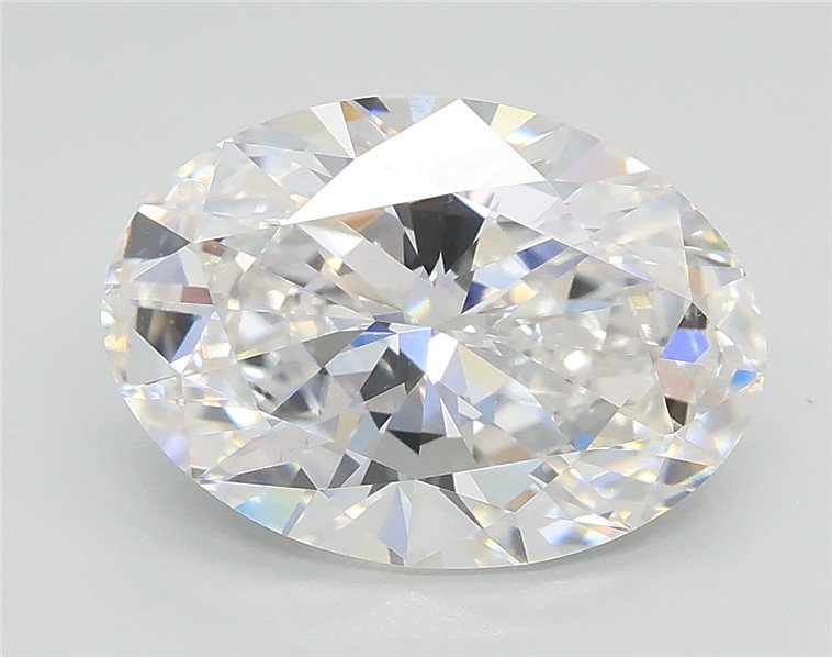 3.01ct D VS1 Rare Carat Ideal Cut Oval Lab Grown Diamond