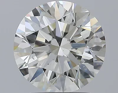 2.60ct J SI1 Rare Carat Ideal Cut Round Diamond