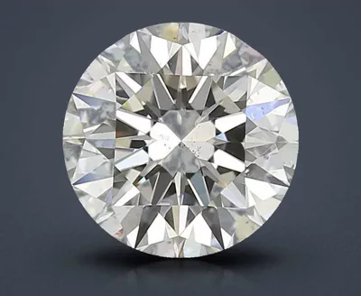 3.02ct K SI1 Rare Carat Ideal Cut Round Diamond