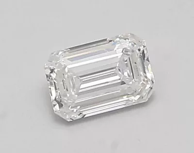 0.69ct D VS1 Rare Carat Ideal Cut Emerald Lab Grown Diamond