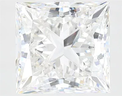 6.13ct F VS1 Rare Carat Ideal Cut Princess Lab Grown Diamond