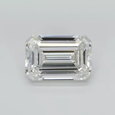 6.14ct G VS2 Rare Carat Ideal Cut Emerald Lab Grown Diamond