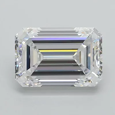 2.07ct D VS2 Excellent Cut Emerald Lab Grown Diamond