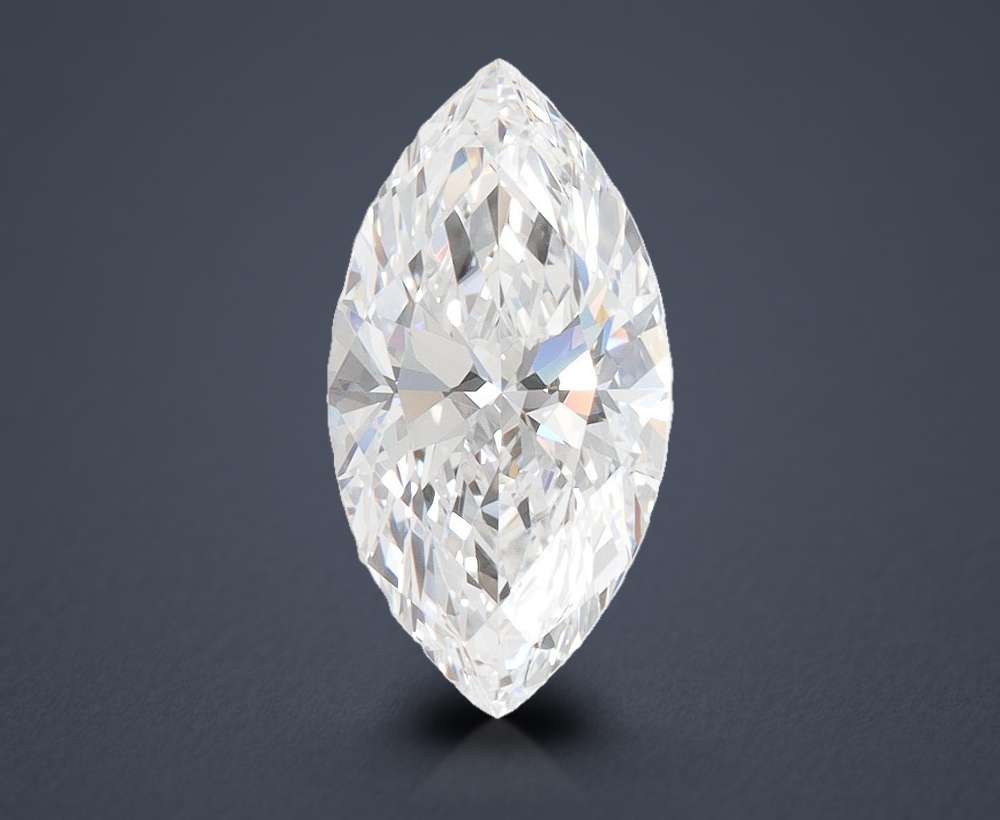 2.09ct D IF Rare Carat Ideal Cut Marquise Lab Grown Diamond