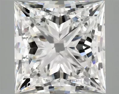 8.21ct F VVS2 Rare Carat Ideal Cut Princess Lab Grown Diamond