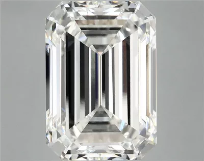13.16ct F VVS2 Rare Carat Ideal Cut Emerald Lab Grown Diamond