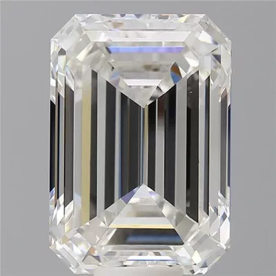 14.05ct F VVS2 Rare Carat Ideal Cut Emerald Lab Grown Diamond