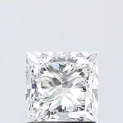 1.50ct E VVS2 Rare Carat Ideal Cut Princess Lab Grown Diamond