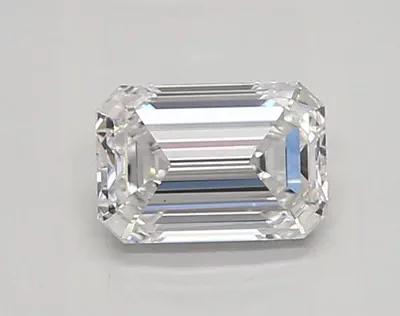 0.65ct D VS1 Rare Carat Ideal Cut Emerald Lab Grown Diamond