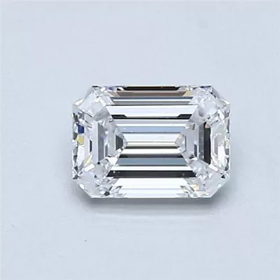 0.53ct D VVS1 Rare Carat Ideal Cut Emerald Diamond