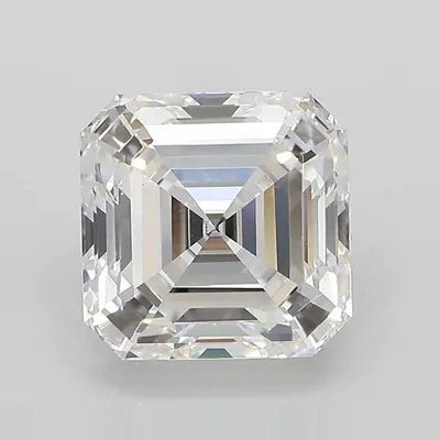 3.08ct D VS1 Rare Carat Ideal Cut Asscher Lab Grown Diamond