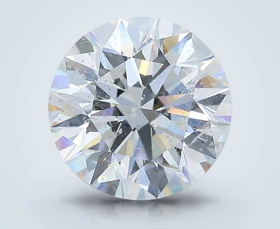 4.21ct G SI2 Rare Carat Ideal Cut Round Diamond