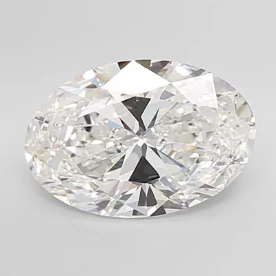 7.05ct F VVS2 Rare Carat Ideal Cut Oval Lab Grown Diamond