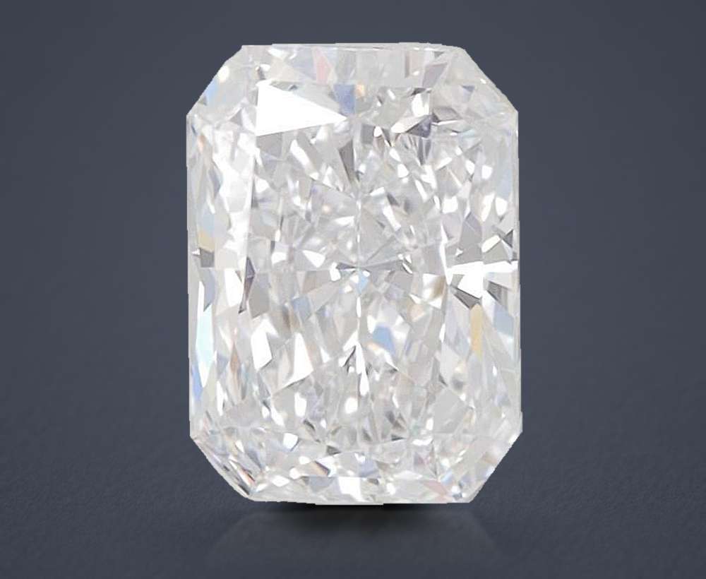 1.05ct D VVS2 Rare Carat Ideal Cut Radiant Lab Grown Diamond