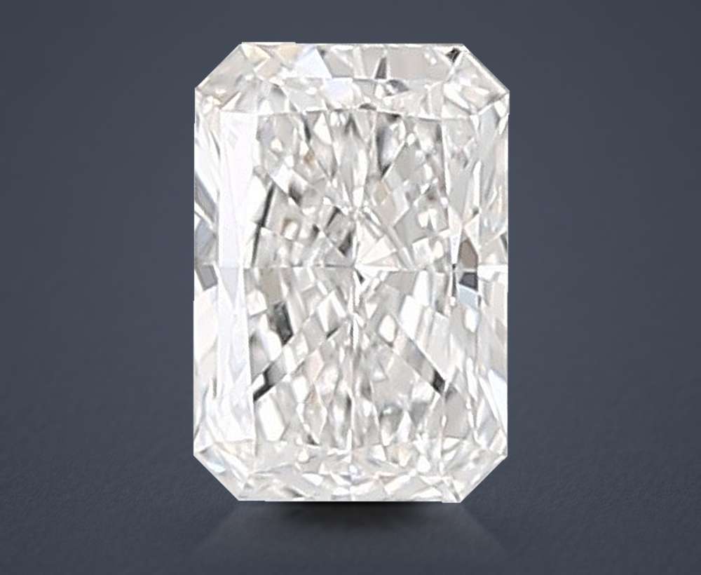 1.02ct D VVS2 Rare Carat Ideal Cut Radiant Lab Grown Diamond