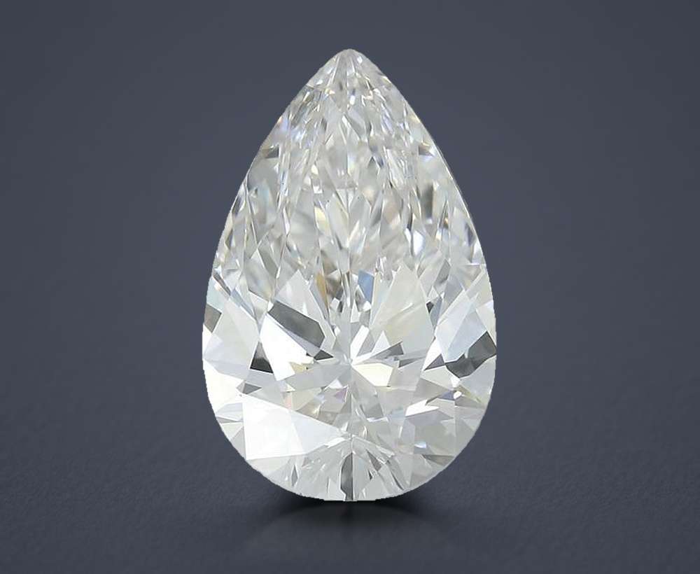 3.25ct E VS1 Rare Carat Ideal Cut Pear Lab Grown Diamond