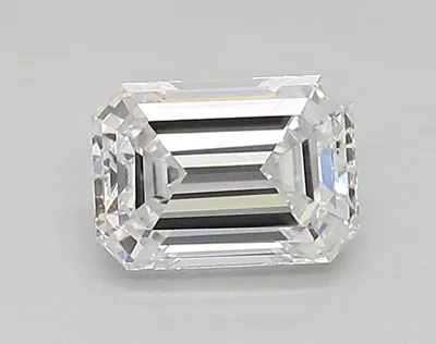 0.61ct D VVS2 Rare Carat Ideal Cut Emerald Lab Grown Diamond