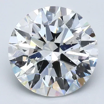 3.11ct H SI2 Rare Carat Ideal Cut Round Diamond