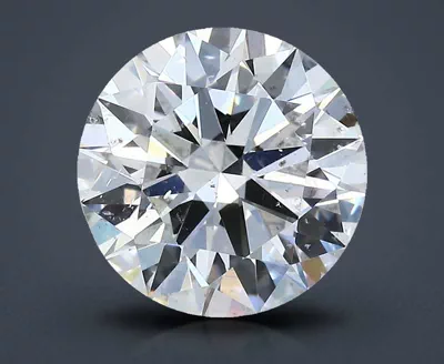 3.11ct H SI2 Rare Carat Ideal Cut Round Diamond