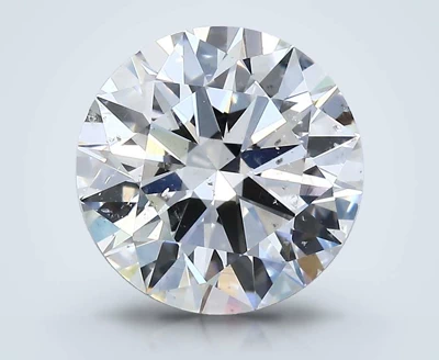 3.11ct H SI2 Rare Carat Ideal Cut Round Diamond