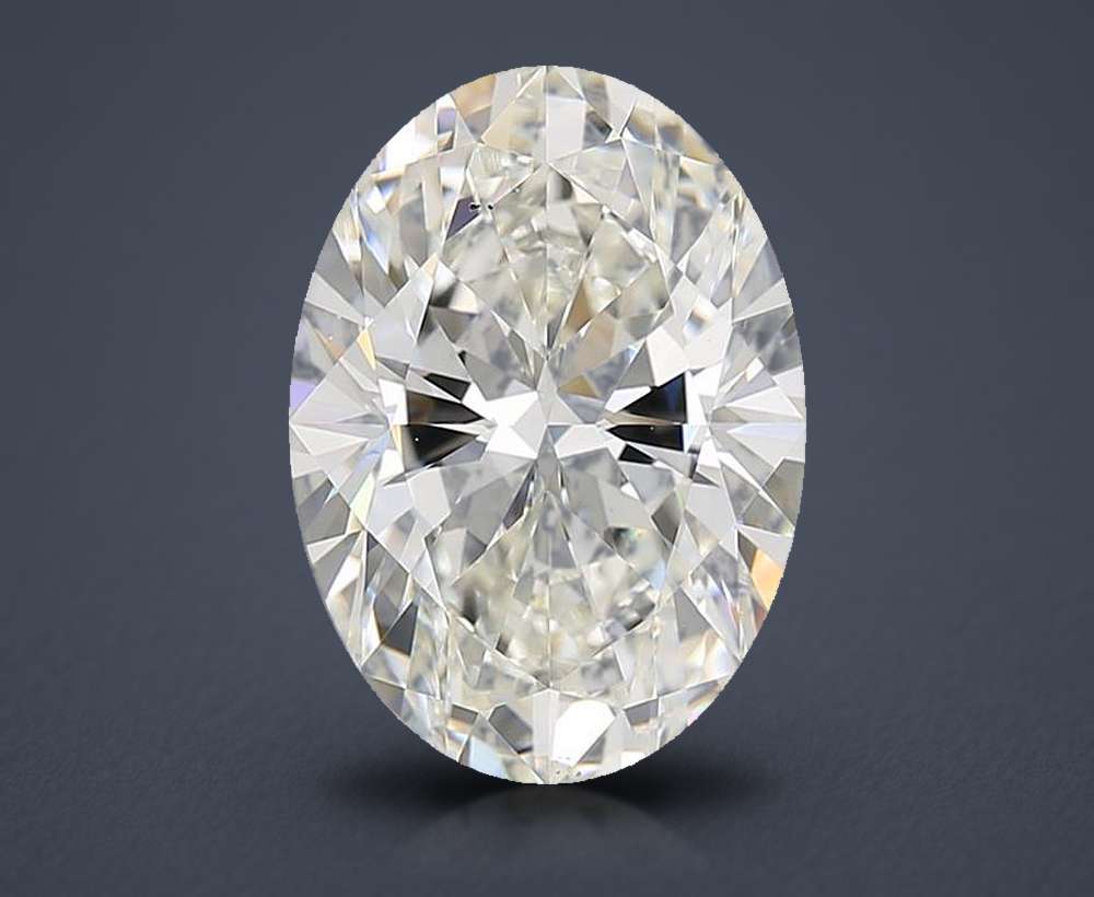 4.03ct I VS2 Rare Carat Ideal Cut Oval Diamond