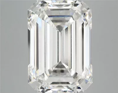 11.26ct F VVS2 Rare Carat Ideal Cut Emerald Lab Grown Diamond