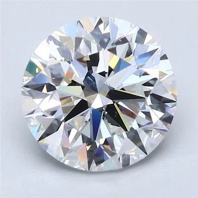 2.70ct F VS2 Rare Carat Ideal Cut Round Diamond
