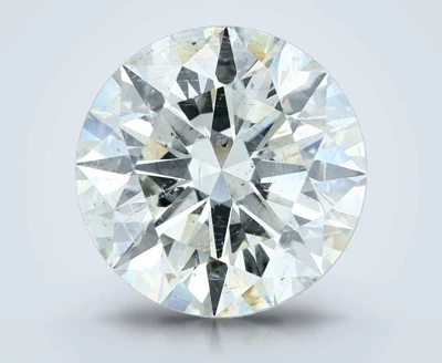 25.93ct J SI2 Rare Carat Ideal Cut Round Diamond