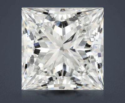 10.13ct F VVS2 Rare Carat Ideal Cut Princess Lab Grown Diamond