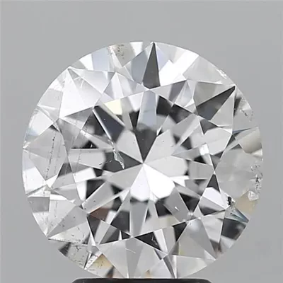 3.52ct E SI2 Rare Carat Ideal Cut Round Diamond