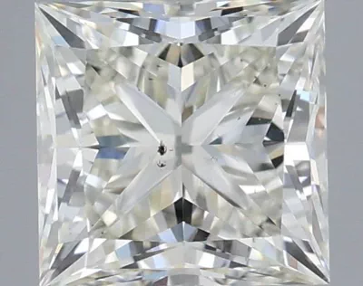 1.51ct K SI1 Rare Carat Ideal Cut Princess Diamond