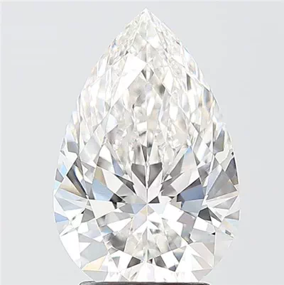 3.05ct F VVS2 Rare Carat Ideal Cut Pear Lab Grown Diamond