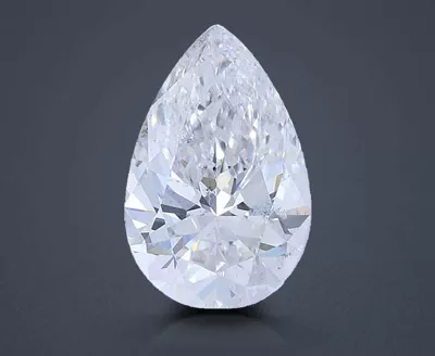 0.91ct E SI1 Rare Carat Ideal Cut Pear Lab Grown Diamond