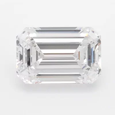 1.38ct D VVS2 Rare Carat Ideal Cut Emerald Lab Grown Diamond