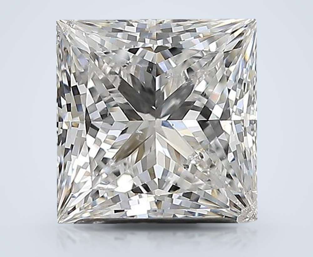 2.06ct F SI2 Rare Carat Ideal Cut Princess Diamond