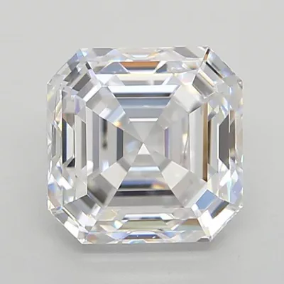 1.52ct D SI1 Rare Carat Ideal Cut Asscher Lab Grown Diamond