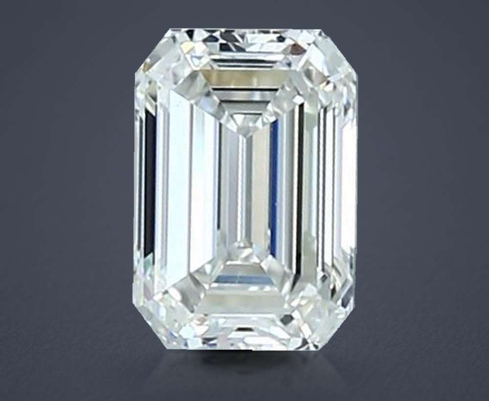 0.80ct H VS1 Rare Carat Ideal Cut Emerald Diamond