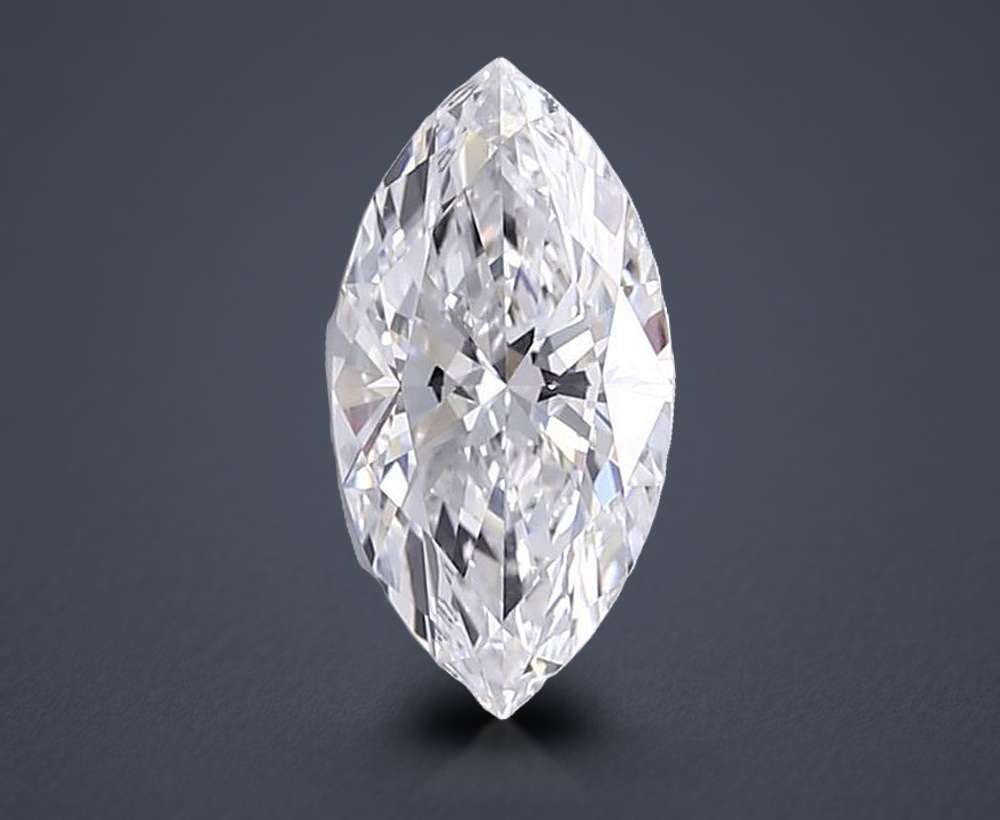 3.06ct E VVS2 Rare Carat Ideal Cut Marquise Lab Grown Diamond