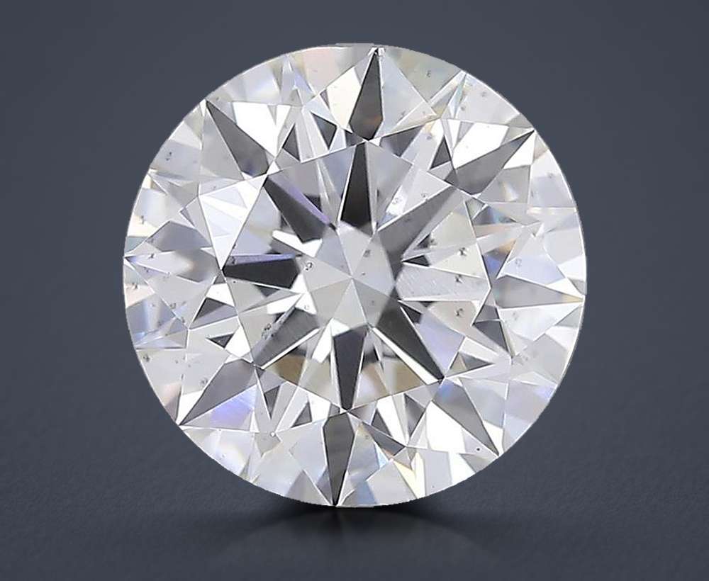 4.63ct F SI1 Rare Carat Ideal Cut Round Lab Grown Diamond