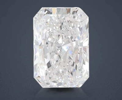 1.54ct D VVS2 Rare Carat Ideal Cut Radiant Lab Grown Diamond