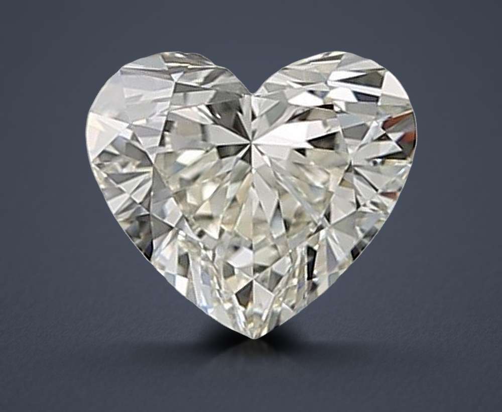0.52ct K VVS1 Rare Carat Ideal Cut Heart Diamond