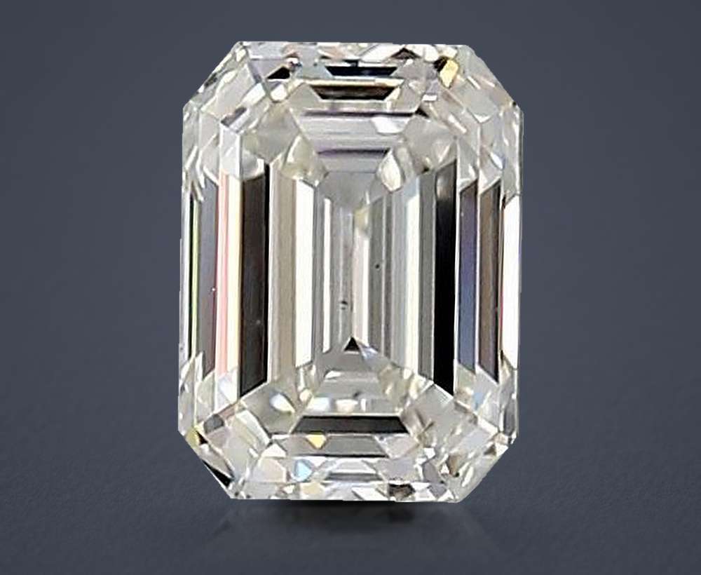 0.70ct I VS1 Rare Carat Ideal Cut Emerald Diamond