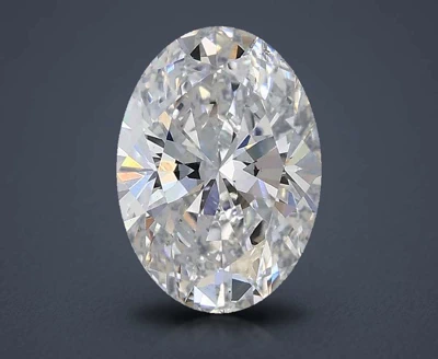 0.95ct D VS2 Rare Carat Ideal Cut Oval Lab Grown Diamond