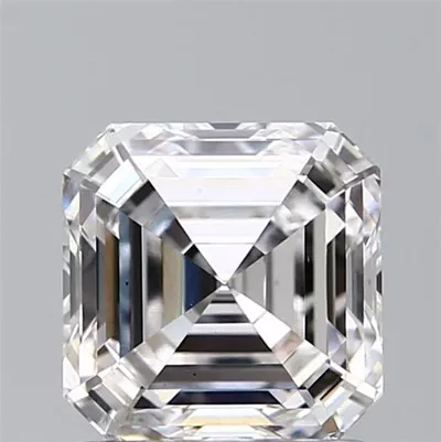 1.55ct D VS1 Rare Carat Ideal Cut Asscher Lab Grown Diamond