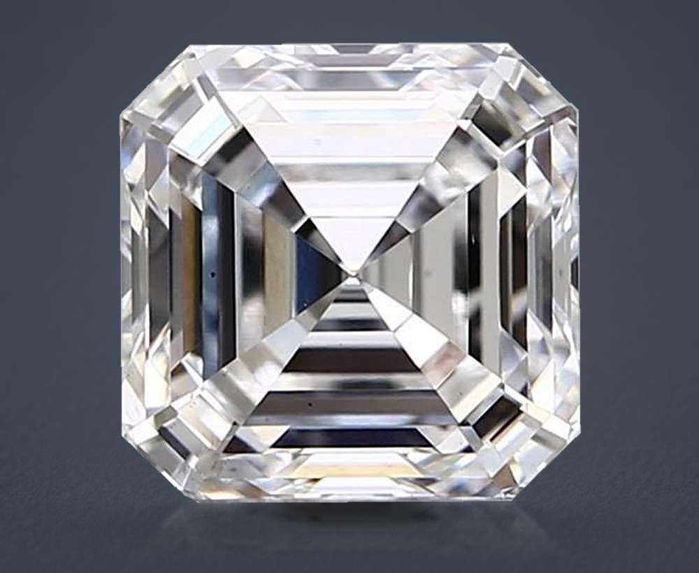 1.55ct D VS1 Rare Carat Ideal Cut Asscher Lab Grown Diamond