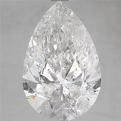 4.00ct F SI2 Rare Carat Ideal Cut Pear Diamond