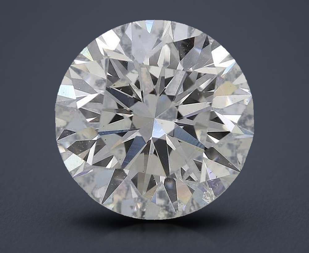 4.00ct G SI2 Rare Carat Ideal Cut Round Diamond